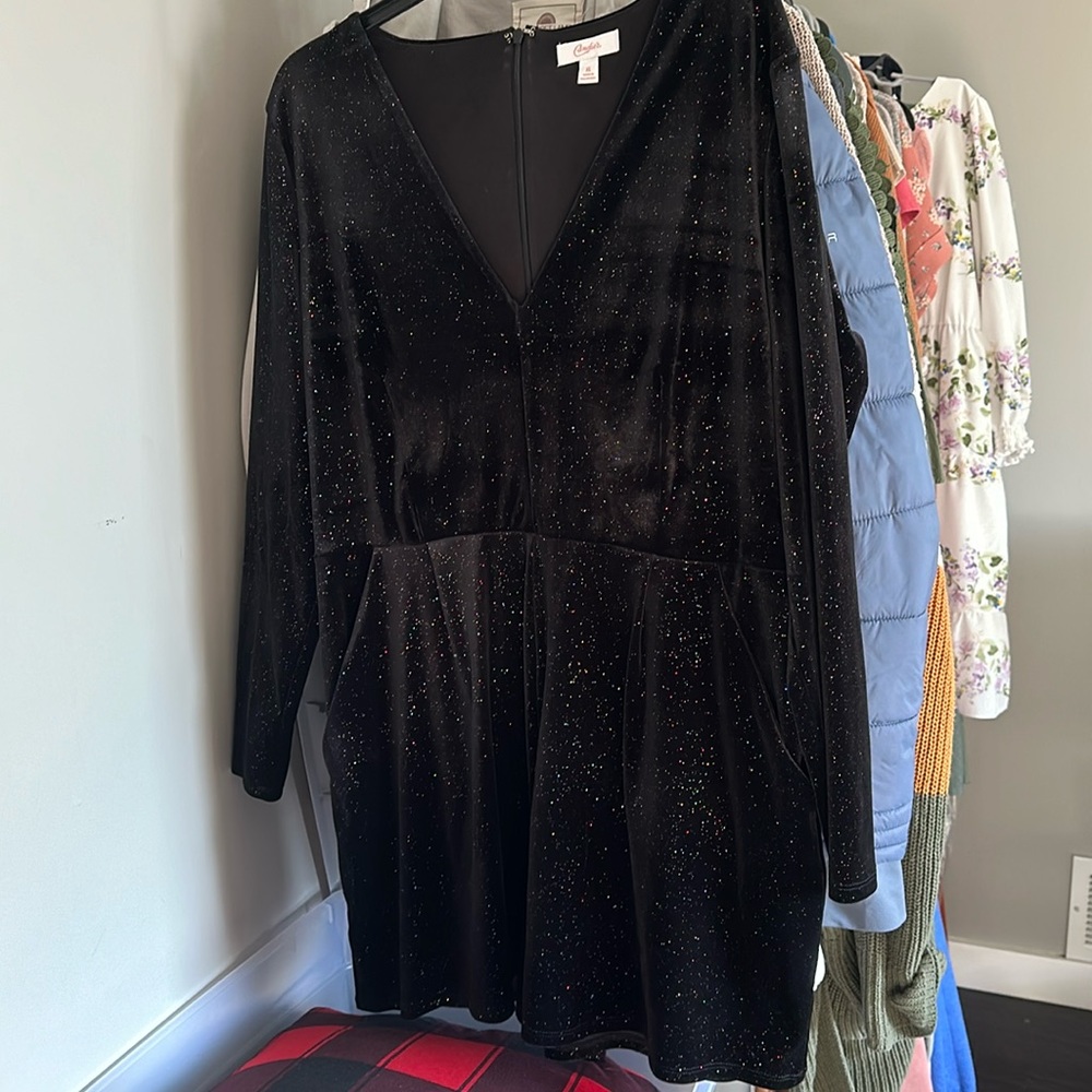 Sparkly black romper